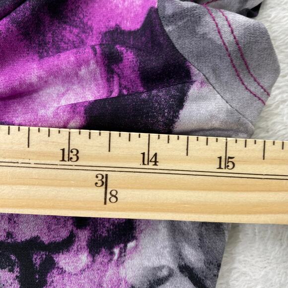 Vintage Y2K Wrapper Cowl Neck Top Women S Purple Lace Grunge‎ Witchy Whimsigoth - Picture 7 of 8